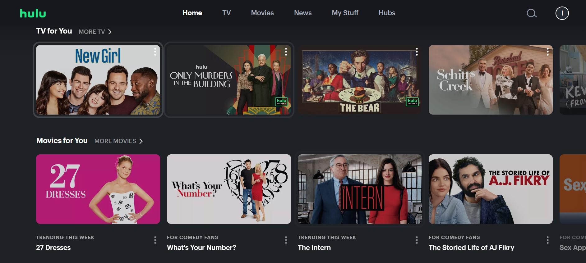 Hulu in Thailand - tv shows and movies